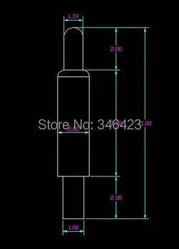 Tangda pogo pin connector 9mm tail 2mm thimble without pad through electro plated bold Free Shipping
Tangda pogo pin connector 9mm tail 2mm thimble without pad through electro plated bold Free Shipping