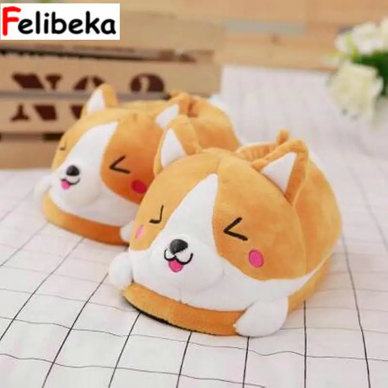FELIBEKA Winter warm Indoor floor bedroom Cotton Koi dog slippers cartoon cute plush Keji slippers home slip cotton pad shoes
FELIBEKA Winter warm Indoor floor bedroom Cotton Koi dog slippers cartoon cute plush Keji slippers home slip cotton pad shoes