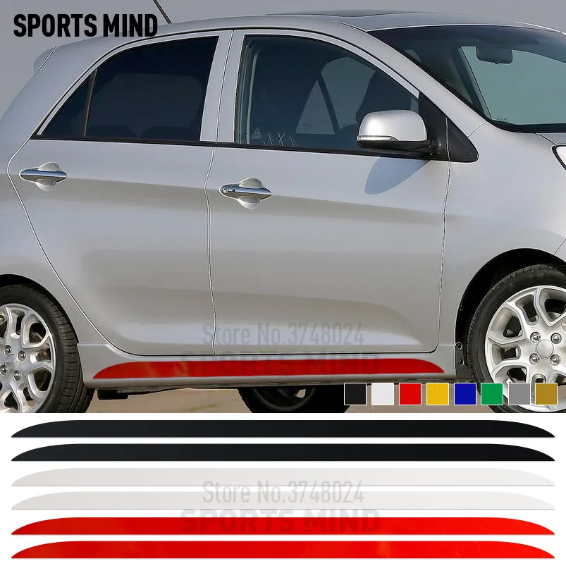 2 Pieces Picanto Door Side Stripe Car Sticker Decal Automobiles Car Styling For Kia Picanto Morning GT Line Car Accessories
2 Pieces Picanto Door Side Stripe Car Sticker Decal Automobiles Car Styling For Kia Picanto Morning GT Line Car Accessories