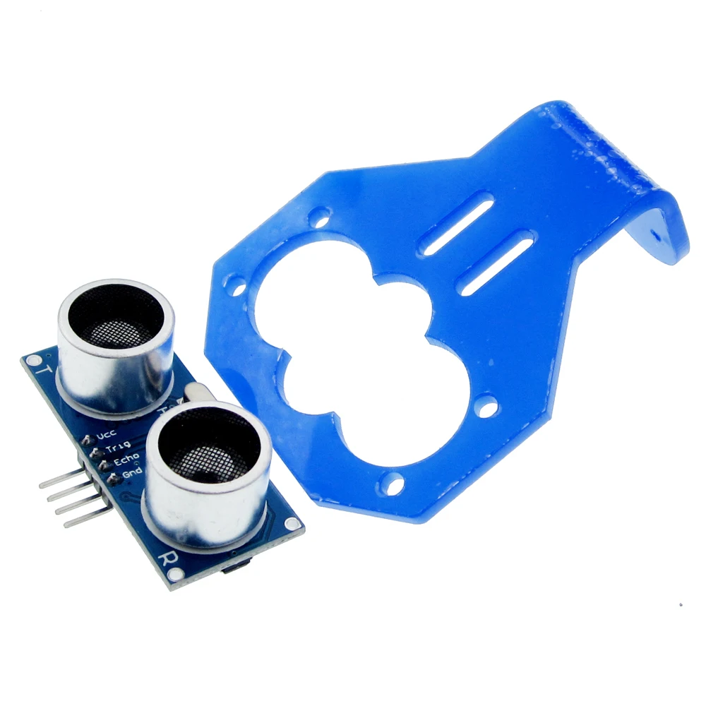 1lot=2pcs 1pcs HC-SR04 Ultrasonic Sensor + 1pcs Cartoon Ultrasonic Sensor Mounting Bracket
1lot=2pcs 1pcs HC-SR04 Ultrasonic Sensor + 1pcs Cartoon Ultrasonic Sensor Mounting Bracket