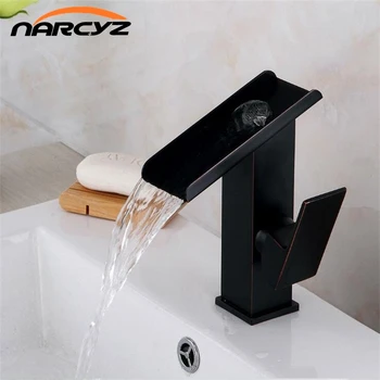 Basin Faucet Brass Black Waterfall Bathroom Vessel Sink Faucets Single Handle Glass Spout Oil Rubbed Bronze Mixer Tap A1010
Basin Faucet Brass Black Waterfall Bathroom Vessel Sink Faucets Single Handle Glass Spout Oil Rubbed Bronze Mixer Tap A1010