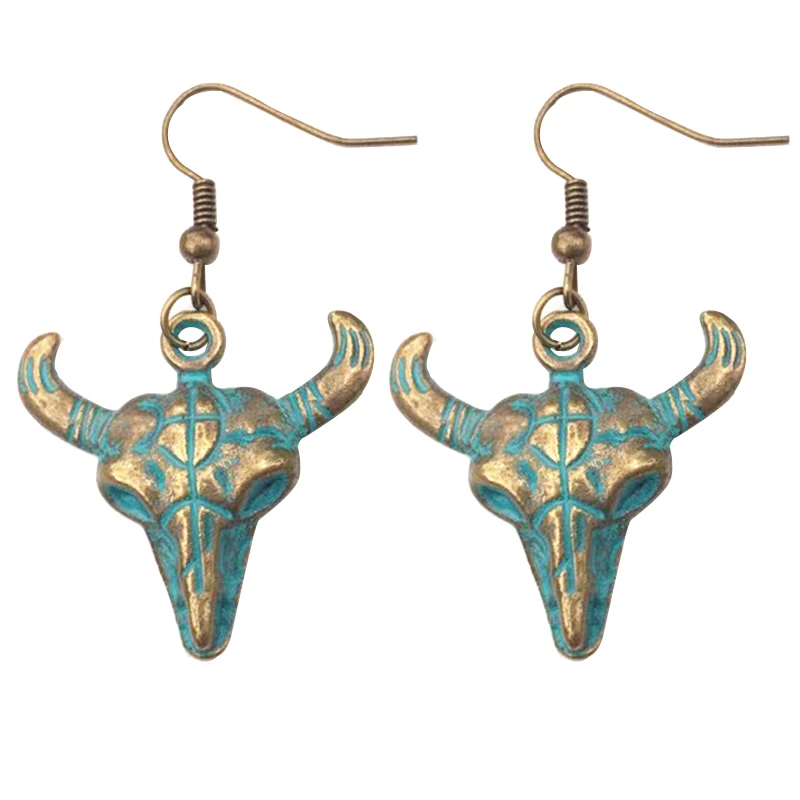 DM Retro Metal Animal Bull Head Drop Earrings For Women fashion jewellery Dangle Earrings oorbellen boucle d'oreille femme 2020
DM Retro Metal Animal Bull Head Drop Earrings For Women fashion jewellery Dangle Earrings oorbellen boucle d'oreille femme 2020