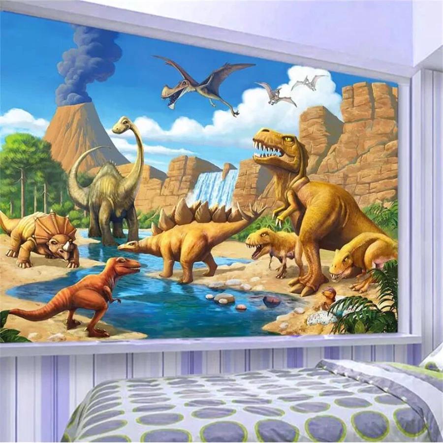 beibehang papel de parede Custom wallpaper 3d mural fantasy lakeside dinosaur tyrannosaurus children's room background wallpaper
beibehang papel de parede Custom wallpaper 3d mural fantasy lakeside dinosaur tyrannosaurus children's room background wallpaper