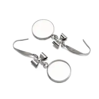 316 Stainless Steel Earring Hooks Cabochons Setting Blank Round Bezels Base with Bow-knot DIY Jewelry Making 12 14 16 18 20 25mm
316 Stainless Steel Earring Hooks Cabochons Setting Blank Round Bezels Base with Bow-knot DIY Jewelry Making 12 14 16 18 20 25mm