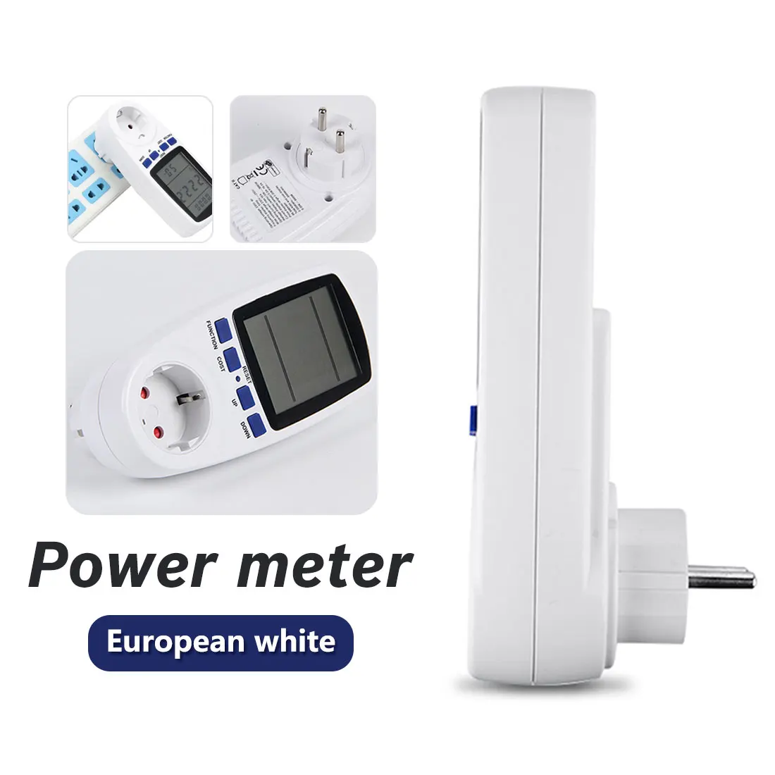 Intelligent billing socket Electricity Usage Monitor voltage current analyzer GermanType EU Plug Digital Voltage Wattmeter
Intelligent billing socket Electricity Usage Monitor voltage current analyzer GermanType EU Plug Digital Voltage Wattmeter