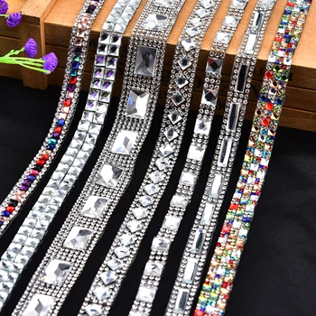 5 Yard/Lot Clear Crystal Glass Rhinestone Trimming Hotfix Chain Banding Mesh Bridal Applique For Wedding Dress Crafts Belt DIY
5 Yard/Lot Clear Crystal Glass Rhinestone Trimming Hotfix Chain Banding Mesh Bridal Applique For Wedding Dress Crafts Belt DIY