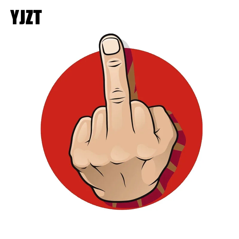 YJZT 13.5CM*14.7CM Funny The personality Fingers Of Funny Reflective Car Sticker PVC Decal 12-0556
YJZT 13.5CM*14.7CM Funny The personality Fingers Of Funny Reflective Car Sticker PVC Decal 12-0556