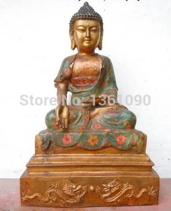 xd 00586 19"China bronze gild cloisonne Buddhism dragon Sakyamuni buddha Sculpture statue
xd 00586 19"China bronze gild cloisonne Buddhism dragon Sakyamuni buddha Sculpture statue