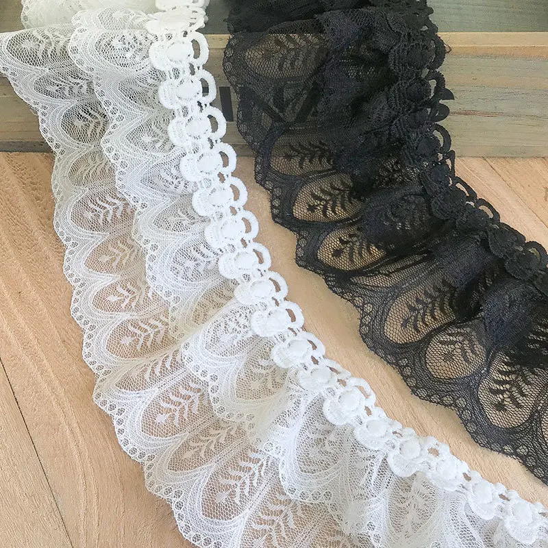 9cm Wide Double-layer Tulle Wrinkled Delicate Fine Lace Fabric Handmade Wedding Dress Material DIY Clothing Skirt Decoration
9cm Wide Double-layer Tulle Wrinkled Delicate Fine Lace Fabric Handmade Wedding Dress Material DIY Clothing Skirt Decoration