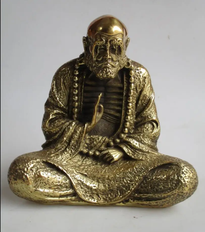 High19CM Art Collection Chinese brass Bodhidharma statue /Metal Decoration Crafts Bodhidharma Sculptures
High19CM Art Collection Chinese brass Bodhidharma statue /Metal Decoration Crafts Bodhidharma Sculptures