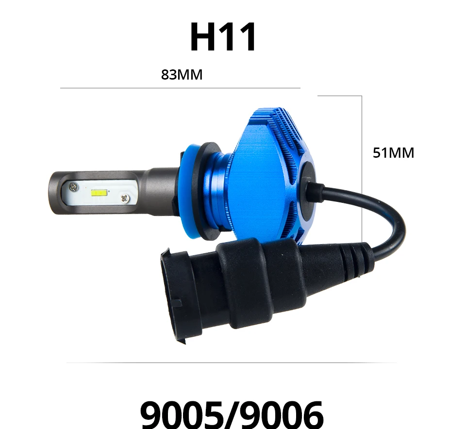 Fanless CSP Headlight Bulb H7_15