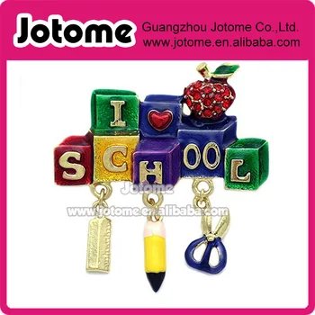 1.75 Inch Wide , 2 Inch High I LOVE SCHOOL Apple Heart Scissors Charm Brooch Pin Gift for Teachers 
1.75 Inch Wide , 2 Inch High I LOVE SCHOOL Apple Heart Scissors Charm Brooch Pin Gift for Teachers