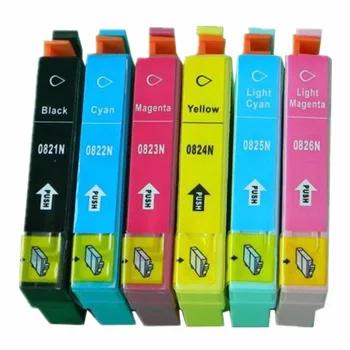 Replacement T082N T0821N E-0821N Ink Cartridges For Stylus Photo T50 R290 390 RX590 610 690 TX650 700W 710W
Replacement T082N T0821N E-0821N Ink Cartridges For Stylus Photo T50 R290 390 RX590 610 690 TX650 700W 710W