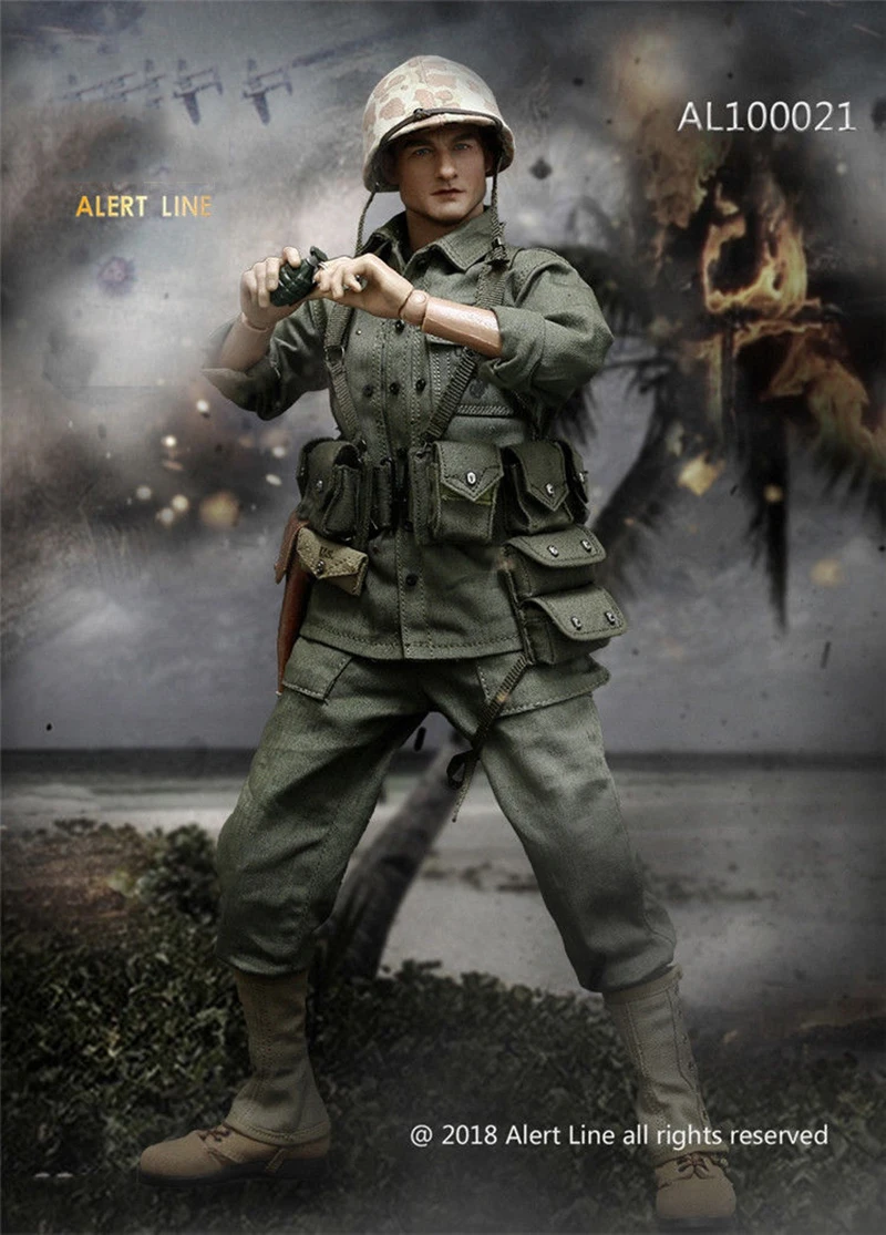1/6 Scale Military Soldiers WWII US Marine Corps Browning Automatic Rifle (BAR) Gunner Set Fit 12"Doll Soldier Figure
1/6 Scale Military Soldiers WWII US Marine Corps Browning Automatic Rifle (BAR) Gunner Set Fit 12"Doll Soldier Figure