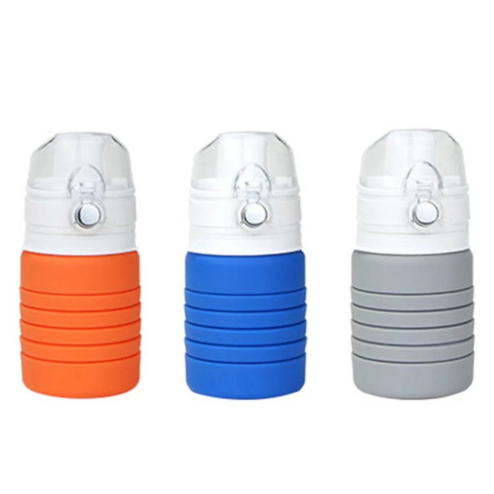 Food Grade Creative Collapsible Foldable Silicone drink Sport Water Bottle Camping Travel my plastic bicycle bottle 180-500 ML 
Food Grade Creative Collapsible Foldable Silicone drink Sport Water Bottle Camping Travel my plastic bicycle bottle 180-500 ML
