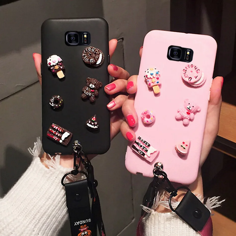 3D Cute Bear DIY Candy Case For Samsung Galaxy J4 J6 Plus 2018 J5 J7 Pro EU J5Prime Cartoon Lanyard Cover Kawaii Soft TPU Cases
3D Cute Bear DIY Candy Case For Samsung Galaxy J4 J6 Plus 2018 J5 J7 Pro EU J5Prime Cartoon Lanyard Cover Kawaii Soft TPU Cases