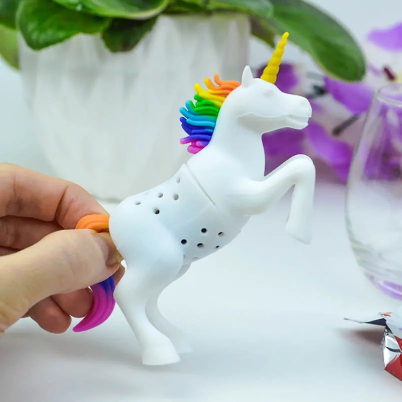 Creative Unicorn Horse Shape Tea Infuser Food Grade Silicone Loose Tea Filter Teaware Reusable Leaf Herbal Strainer Tea Diffuser
Creative Unicorn Horse Shape Tea Infuser Food Grade Silicone Loose Tea Filter Teaware Reusable Leaf Herbal Strainer Tea Diffuser