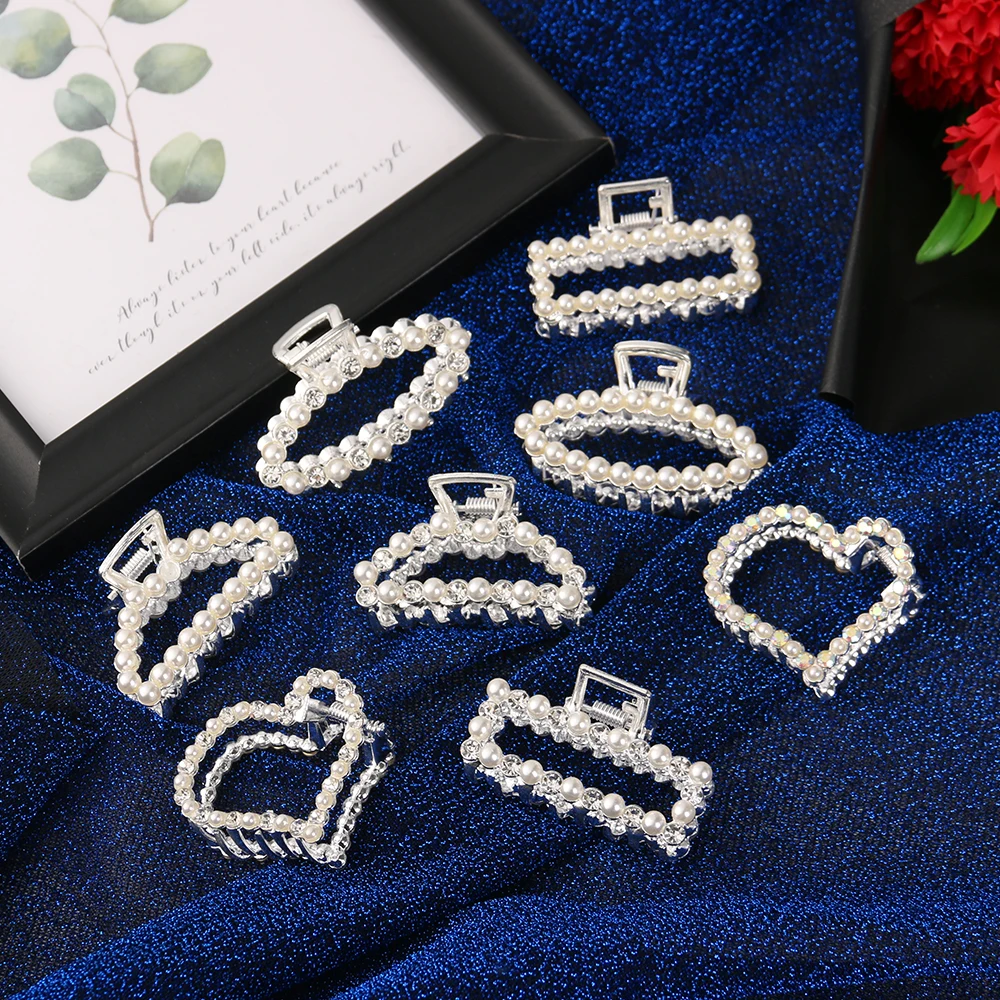 Bridal Wedding Hair Styling Elegant Simulated Pearl Hair Claws for Women Girls Rhinestone Hairclips Accessories Headwear
Bridal Wedding Hair Styling Elegant Simulated Pearl Hair Claws for Women Girls Rhinestone Hairclips Accessories Headwear