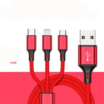 400 pcs USB Cable For iPhone Charging Charger 3 in 1 Micro USB Cable For Android USB Type C Mobile Phone Cables For Samsung
400 pcs USB Cable For iPhone Charging Charger 3 in 1 Micro USB Cable For Android USB Type C Mobile Phone Cables For Samsung