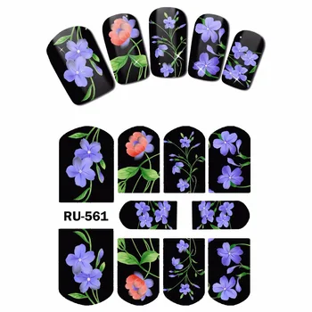 NAIL ART NAIL WATER STICKER DECAL SLIDER FULL COVER BLUE BELL FLOWER GREEN LEAF PURPLE TULIP RU559-564
NAIL ART NAIL WATER STICKER DECAL SLIDER FULL COVER BLUE BELL FLOWER GREEN LEAF PURPLE TULIP RU559-564