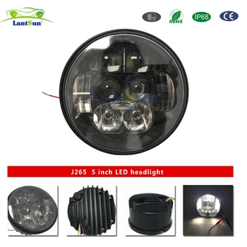 1pc J265 DOT certificated silver DC10-30V High low beam 5inch 50w motorcycle led headlight with position led
1pc J265 DOT certificated silver DC10-30V High low beam 5inch 50w motorcycle led headlight with position led