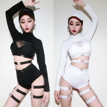 New Black White Women'S Show Costumes Stage Outfit Ds Costume Dj Female Singer Sexy Hip Hop Jazz Dance Costume Suit DQ8026
New Black White Women'S Show Costumes Stage Outfit Ds Costume Dj Female Singer Sexy Hip Hop Jazz Dance Costume Suit DQ8026