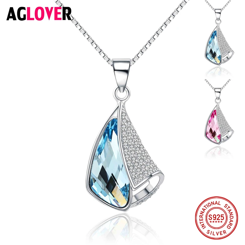 925 Sterling Silver Austrian Crystal Rhinestones Heart Love Chain Necklaces & Pendants for Women Fashion Jewelry Gifts
925 Sterling Silver Austrian Crystal Rhinestones Heart Love Chain Necklaces & Pendants for Women Fashion Jewelry Gifts