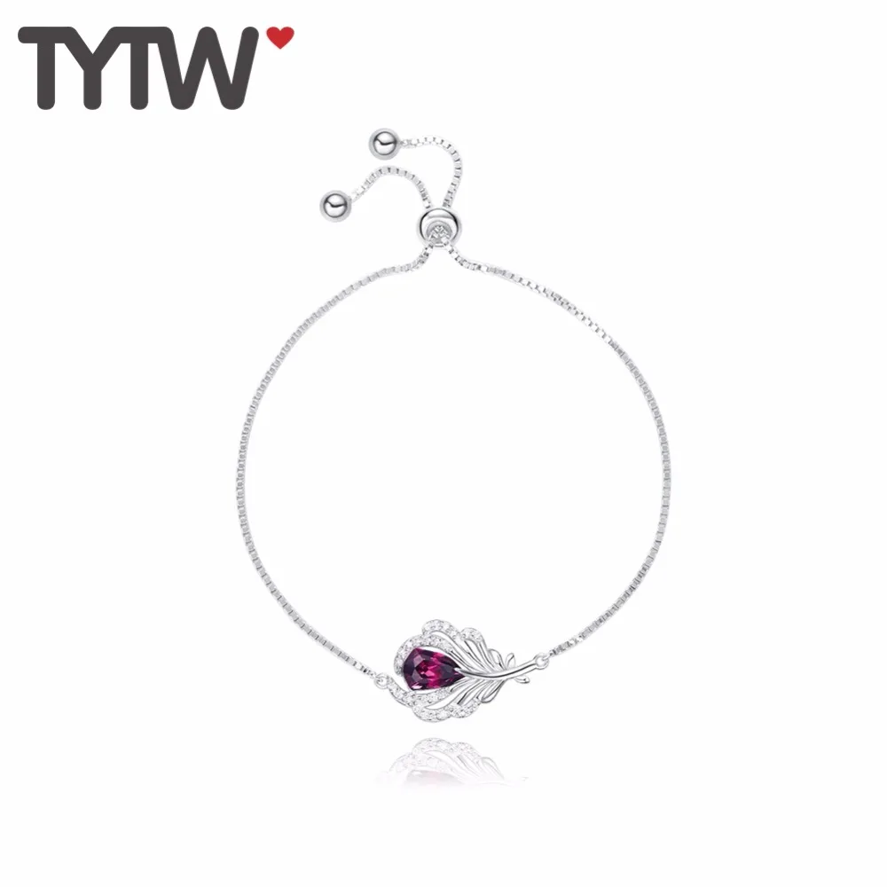 TYTW Original Design S925 Sterling Silver Crystals from Austrian lady Woman bangle Purple color Crystals Women Jewelry Bracelet
TYTW Original Design S925 Sterling Silver Crystals from Austrian lady Woman bangle Purple color Crystals Women Jewelry Bracelet