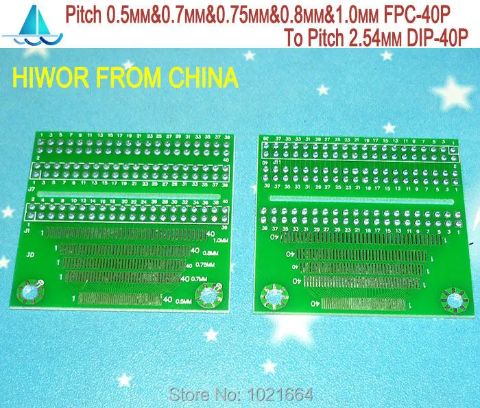 5pcs/lot Pitch 0.5MM & 0.7MM & 0.75MM & 0.8MM & 1.0MM FPC-40P 40P FPC To Pitch 2.54MM DIP40 FPC Adapter To DIP PCB Converter
5pcs/lot Pitch 0.5MM & 0.7MM & 0.75MM & 0.8MM & 1.0MM FPC-40P 40P FPC To Pitch 2.54MM DIP40 FPC Adapter To DIP PCB Converter