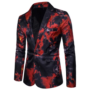 Mens Red Flame Printed Blazer Jacket 2019 Brand Casual Slim Fit Single Button Men's Suits Blazers Prom Party Terno Masculino 3XL
Mens Red Flame Printed Blazer Jacket 2019 Brand Casual Slim Fit Single Button Men's Suits Blazers Prom Party Terno Masculino 3XL