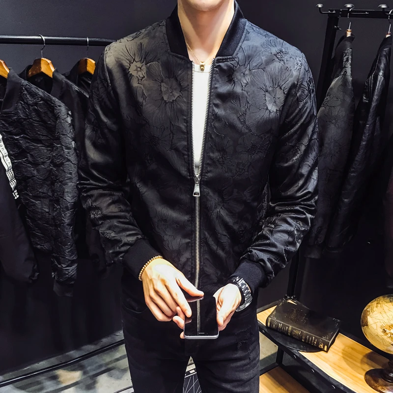 2017 autumn Jacket Mens jacket jacquard Metrosexual floral male B333 JK32 P95 jacket
2017 autumn Jacket Mens jacket jacquard Metrosexual floral male B333 JK32 P95 jacket