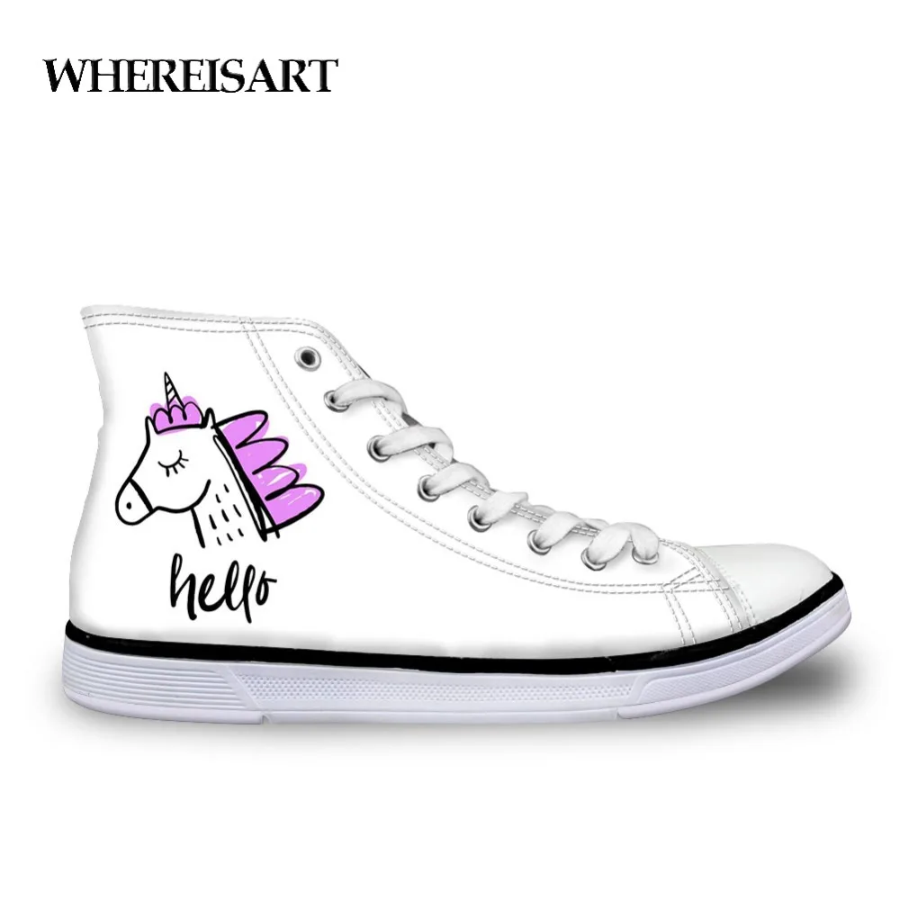 WHEREISART Trendy Woman Vulcanize Shoes Unicorn Head Pattern Shoes High Top Teen Girls Classic White Canvas Shoes Adorable Lady
WHEREISART Trendy Woman Vulcanize Shoes Unicorn Head Pattern Shoes High Top Teen Girls Classic White Canvas Shoes Adorable Lady