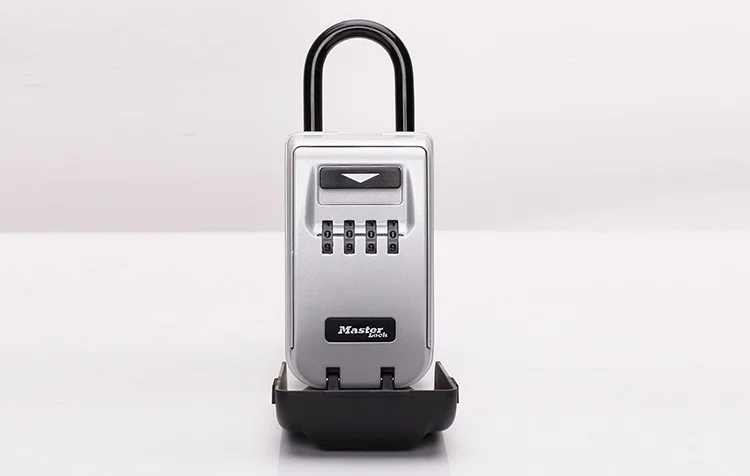 Outdoor Key Safe Box Keys Storage Box Padlock Use Luminous Four Password Lock Keys Hook Home Office Security Organizer Boxes (12)