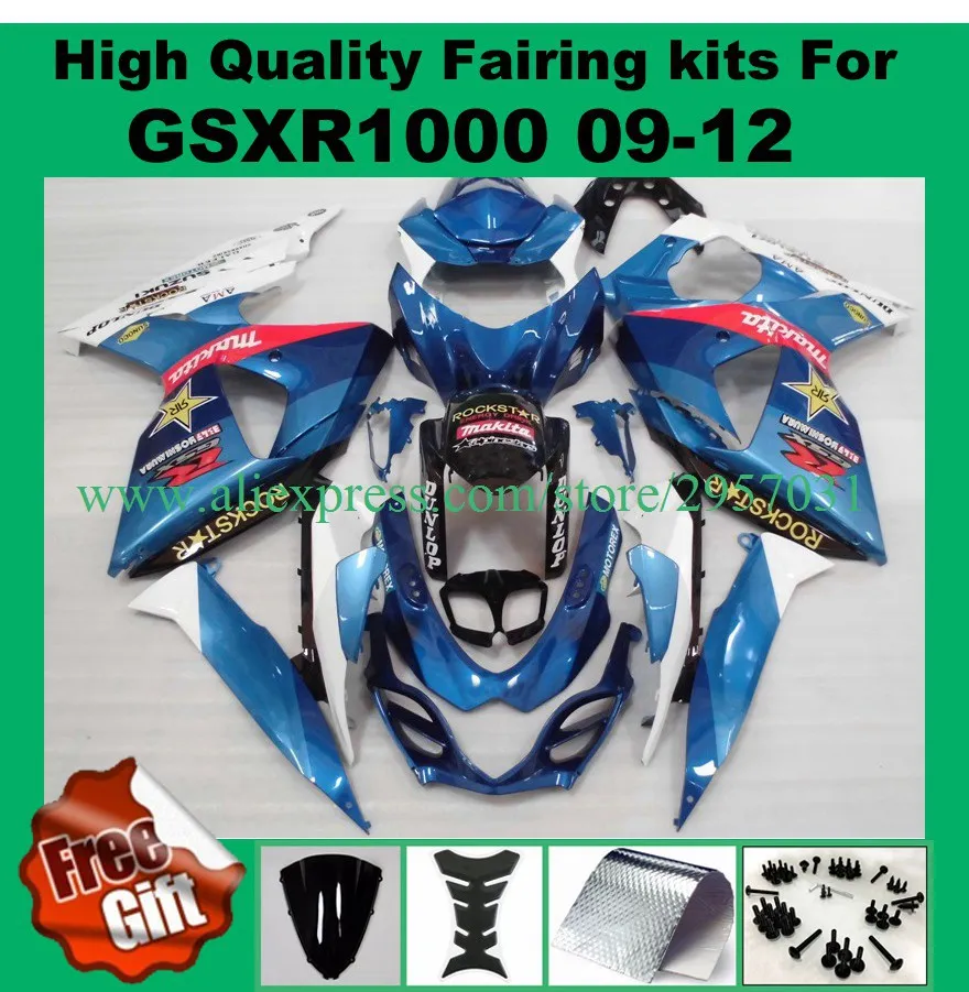 9Gifts Injection Fairings for SUZUKI K9 GSXR1000 2009 2010 2011 2012 GSX-R1000 09 - 12 GSXR 1000 fairing kit blue white black
9Gifts Injection Fairings for SUZUKI K9 GSXR1000 2009 2010 2011 2012 GSX-R1000 09 - 12 GSXR 1000 fairing kit blue white black