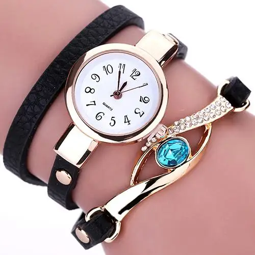 Lady Blue Eye Infinity Multilayer Faux Leather Charm Bracelet Quartz Wrist Watches
Lady Blue Eye Infinity Multilayer Faux Leather Charm Bracelet Quartz Wrist Watches