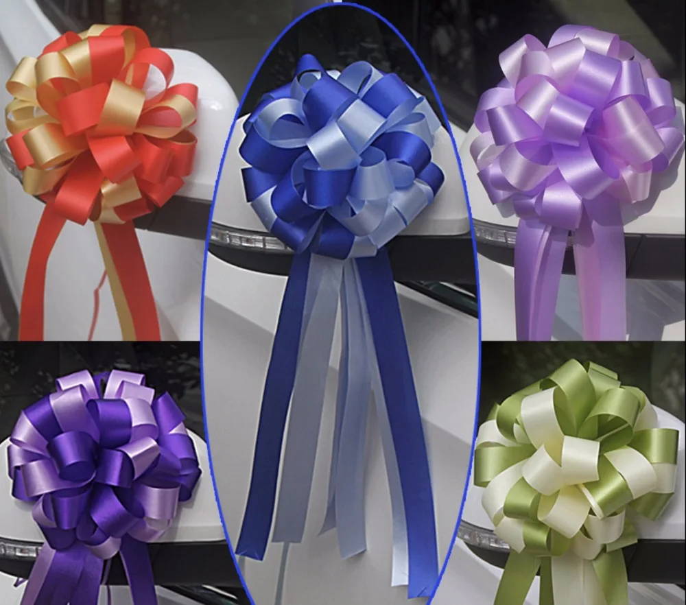Beautiful Two-tone 3x110cm large Pull Bow ribbon Flowers for Gift wrap Packaging Party Wedding Car Decoration 20pcs/lot
Beautiful Two-tone 3x110cm large Pull Bow ribbon Flowers for Gift wrap Packaging Party Wedding Car Decoration 20pcs/lot