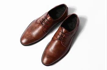Autumn business dress shoes men's genuine leather pointed toe lace-up wear British van Derby shoes office men's shoes
Autumn business dress shoes men's genuine leather pointed toe lace-up wear British van Derby shoes office men's shoes