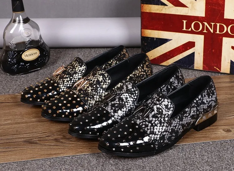 218 Spring Gold / Silver Flower Print Chaussure Homme Slip On Patchwork Espadrilles Plus Size Mens Shoes Sales mocassin homme | Обувь