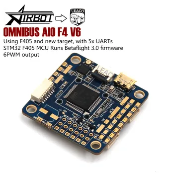 OMNIBUS AIO F4 V6 Flight Control - 5xUARTs using F4 MCU controls OSD over SPI bus For quadcopter drone
OMNIBUS AIO F4 V6 Flight Control - 5xUARTs using F4 MCU controls OSD over SPI bus For quadcopter drone