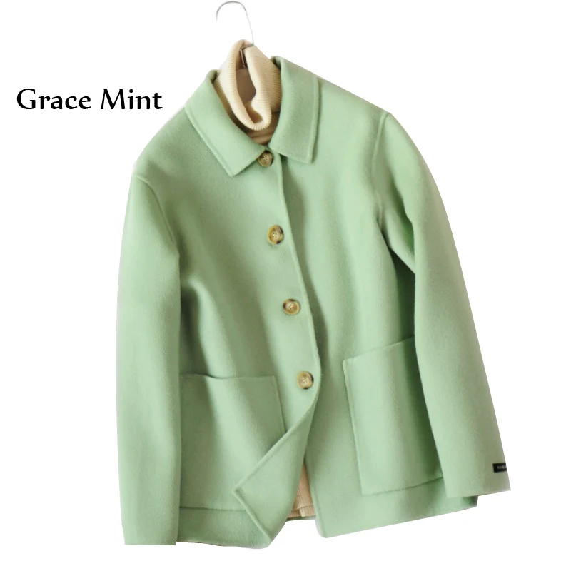 Pockets Solid Color Woolen Coat Autumn Winter Turn-down Collar Women Loose Jacket Overcoat S/M/L
Pockets Solid Color Woolen Coat Autumn Winter Turn-down Collar Women Loose Jacket Overcoat S/M/L