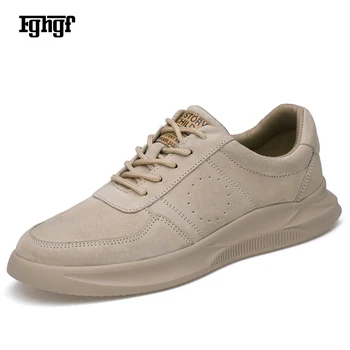 2019 New Men's Pig Split Leather Sneakers Shoes Breathable Durable Spring/Autumn Rubber Outsole Outdoor Convenient Shoes
2019 New Men's Pig Split Leather Sneakers Shoes Breathable Durable Spring/Autumn Rubber Outsole Outdoor Convenient Shoes