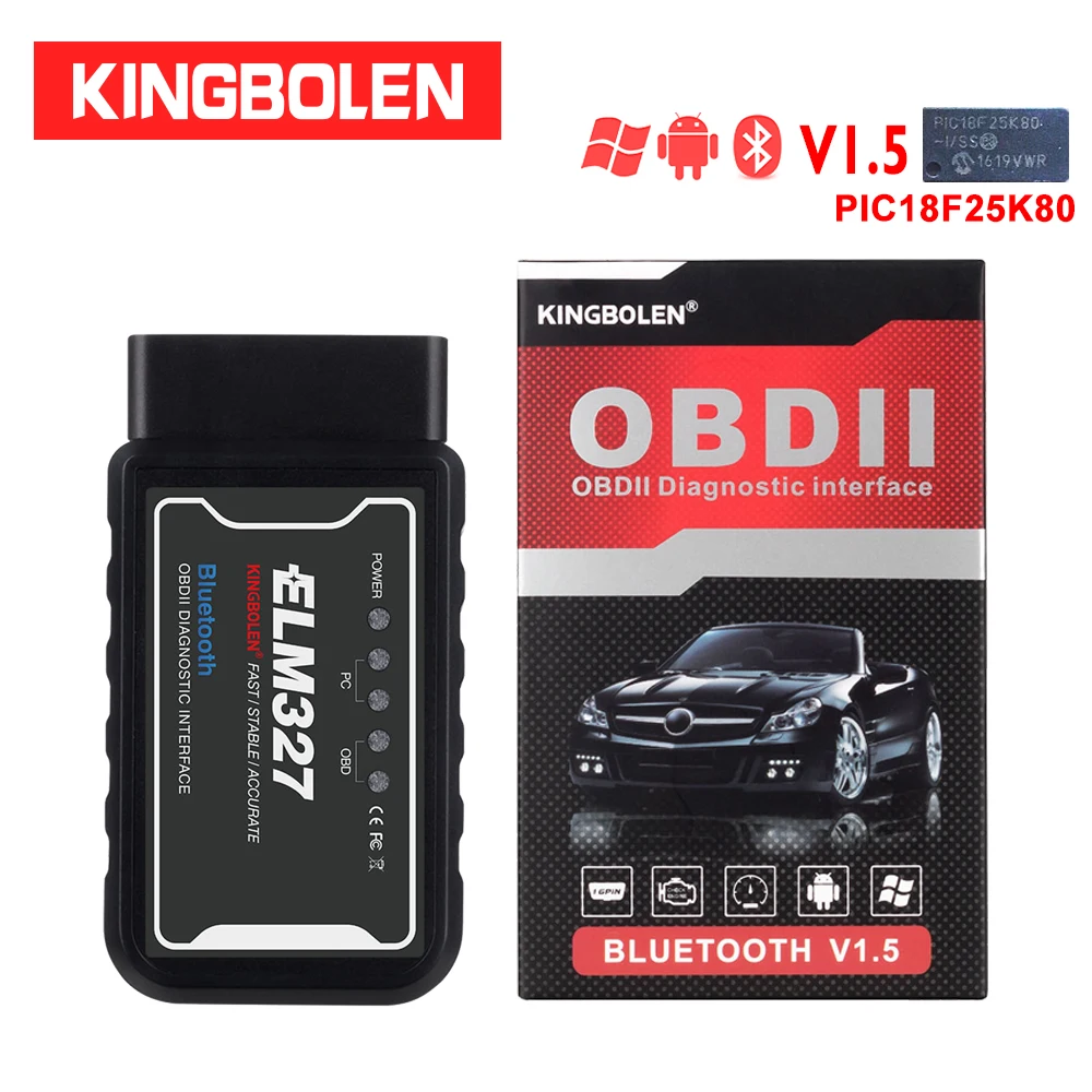 ELM327 Bluetooth Wifi V1.5 PIC18f25k80 Chip Diagnostic Scanner J1850 Protocol elm 327 OBD2 for OBDII vehicle android/ios Torque
ELM327 Bluetooth Wifi V1.5 PIC18f25k80 Chip Diagnostic Scanner J1850 Protocol elm 327 OBD2 for OBDII vehicle android/ios Torque