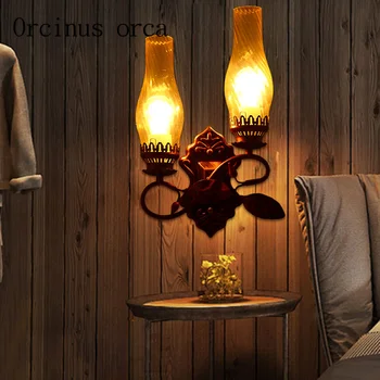 American style retro style iron wall lamp bar living room corridor balcony personalized originality wall lamp free shipping
American style retro style iron wall lamp bar living room corridor balcony personalized originality wall lamp free shipping