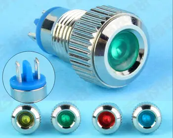 4pcs 8mm Indicator light metal led light equipment light 5V/24V/220V red green blue yellow Signal lamp
4pcs 8mm Indicator light metal led light equipment light 5V/24V/220V red green blue yellow Signal lamp