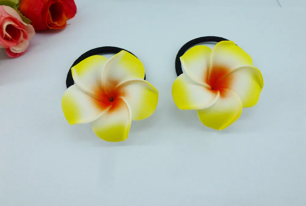 20 New yellow color Foam Hawaiian Plumeria flower Frangipani Flower bridal hair bands elastic bands 4.5cm
20 New yellow color Foam Hawaiian Plumeria flower Frangipani Flower bridal hair bands elastic bands 4.5cm