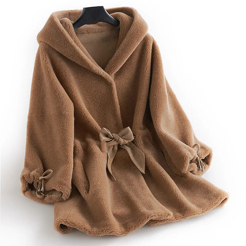 Natural 100% Wool Fur Coat Women Clothes 2019 New Arrival Women's Lace-up Hooded Long Coat Winter Genuine Sheep Real Fur Coats
Natural 100% Wool Fur Coat Women Clothes 2019 New Arrival Women's Lace-up Hooded Long Coat Winter Genuine Sheep Real Fur Coats