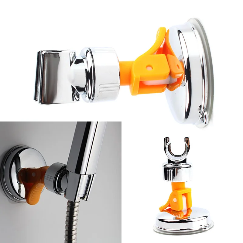 

New Adjustable Attachable Rotatable Chromed Shower Head Holder with Suction Bracket #67264