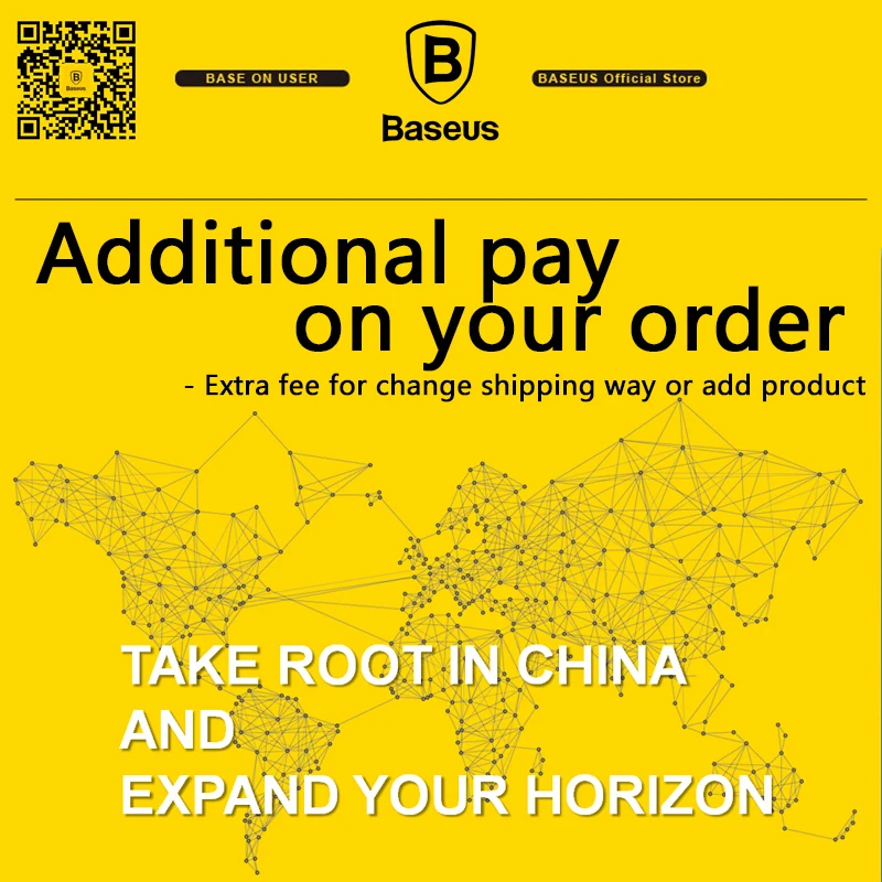 Baseus Additional pay on your order ( Use for change shipping way / add product / change product )
Baseus Additional pay on your order ( Use for change shipping way / add product / change product )