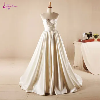 Waulizane Luxury Sweetheart Empire A-Line Wedding Dresses Distinctive Sleeveless Ruched Pleats Soft Satin 2017 Bridal Gowns
Waulizane Luxury Sweetheart Empire A-Line Wedding Dresses Distinctive Sleeveless Ruched Pleats Soft Satin 2017 Bridal Gowns