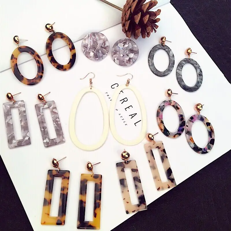 Acetic Tortoiseshell Earrings Leopard Acrylic Geometric Dangle Earrings for Women Aretes Vintage Jewelry Pendientes Mujer Gifts
Acetic Tortoiseshell Earrings Leopard Acrylic Geometric Dangle Earrings for Women Aretes Vintage Jewelry Pendientes Mujer Gifts